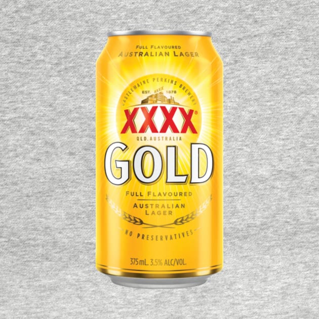 Gold Stubby Logo Beer by langkas